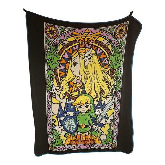 The Legend Of Zelda The Wind Waker Plush Blanket Comfy Soft Throw  60" x 50" - Picture 1 of 4